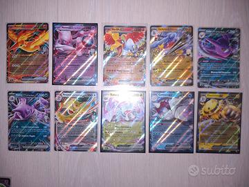 Lotto di 10 Carte Pokemon Ita Rare Holo Ex Rivali