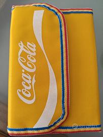 portafoglio Coca cola giallo nuovo