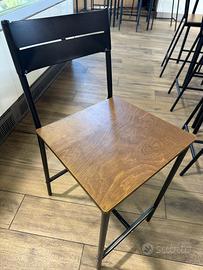 Sgabello bar  in mettallo e legno IKEA