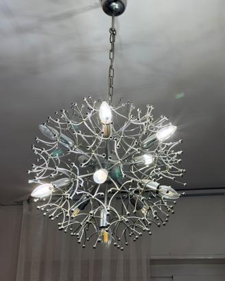 LAMPADARIO IN ACCIAIO CLASSICO