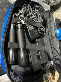 2 Torcia Led alluminio ricaricabile 100mt sub dir