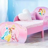 Lettino Principesse Disney rosa sponde+materasso