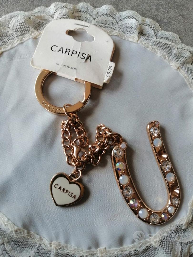 Portachiavi dorato donna firmato Carpisa Abbigliamento e