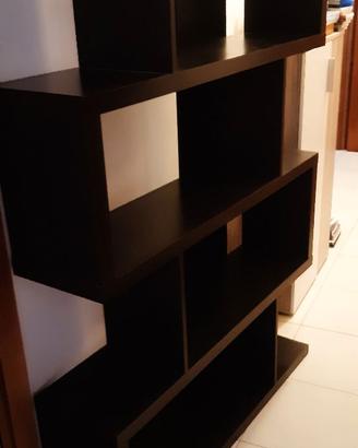 Libreria noce scuro