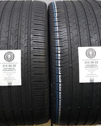 2 GOMME 315 30 22 CONTINENTAL A64566