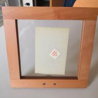 Porta foto da tavolo o da appendere legno e vetro.