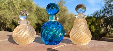 Portaprofumi in vetro di Murano marca Seguso