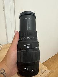 eleobiettivo Sigma 70-300mm per reflex.