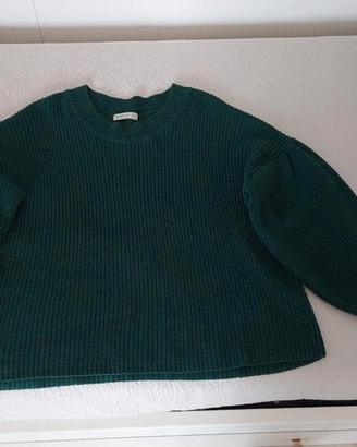 maglione verde Stradivarius 