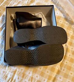 Stivali donna nero pelle usati Paoli tg 39