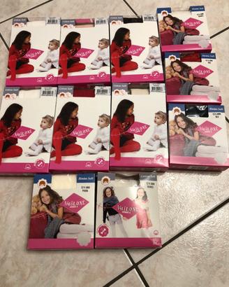 11 Collant cotone bambina 12/14 anni NUOVI