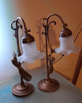 coppia lampade d'epoca 