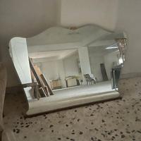 Specchio tutto vetro anni ’60, modernariato