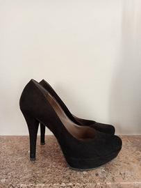 Décolleté nere in camoscio - n.39 - Tacco 10 cm