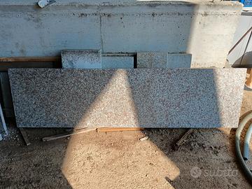 Piano in granito naturale 200x60 cm spessore 3 cm