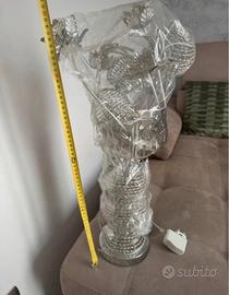 Lampada LED vaso metallo decorativo