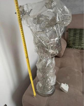 Lampada LED vaso metallo decorativo