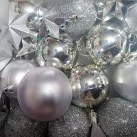 SFERE STELLE GRANDI E PICCOLE ARGENTO E BLU