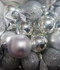 SFERE STELLE GRANDI E PICCOLE ARGENTO E BLU