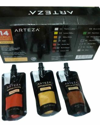 106 COLORI ACRYLIC “ARTEZA PREMIUM” 14 tubetti