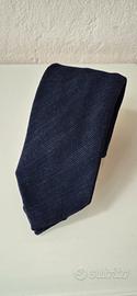 cravatta in velluto blu notte