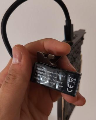 Scheda Video NVIDIA Quadro P400 + Adattatore