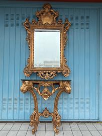 Consolle in legno stile barocco