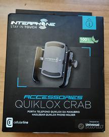 Porta cellulare Interphone Quiklox Crab nuovo