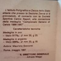 medaglia primo scudetto del Napoli