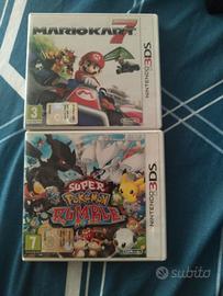 Mario kart 7 & super Pokemon Rumble per 3ds