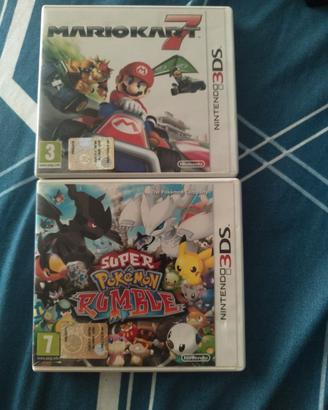 Mario kart 7 & super Pokemon Rumble per 3ds