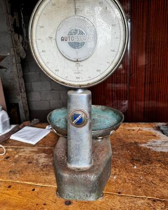 Bilancia bottega Auto-Scale funzionante vintage