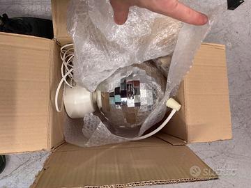 Palla discoteca Ikea con luci LED