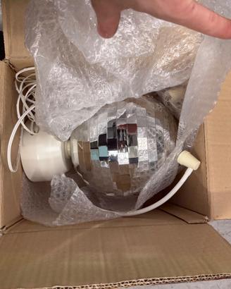 Palla discoteca Ikea con luci LED