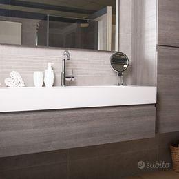 Mobile bagno l. 120 cm specchio + luce e colonna