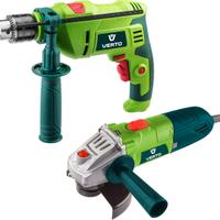 Set di utensili elettrici trapano e smerigliatrice