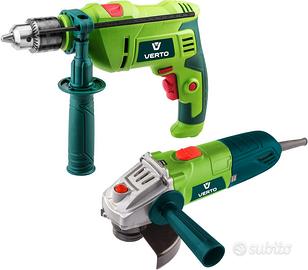 Set di utensili elettrici trapano e smerigliatrice