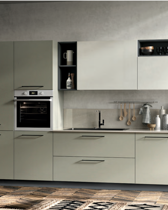 CUCINA MODERNA DI QUALITA' LINEARE CUCINE+LIVING