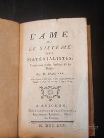 L'ame ou le sisteme des matérialistes 