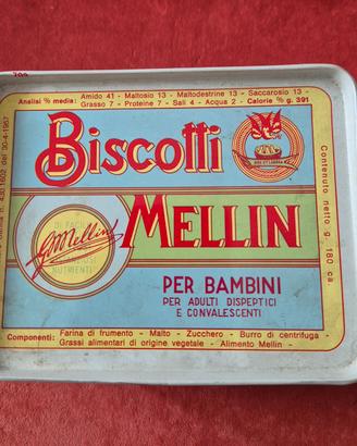 Scatola Vintage Biscotti Mellin