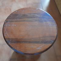 TAVOLINO DA SALOTTO TONDO IN NOCE