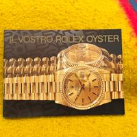 Libretto originale “il vostro Rolex Oyster” 1999