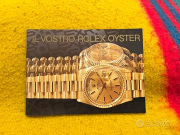 Libretto originale “il vostro Rolex Oyster” 1999