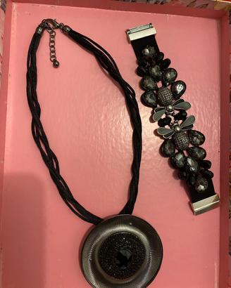 Bigiotteria Collana ciondolo e bracciale