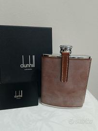 Dunhill fiaschetta da viaggio in cuoio e acciaio !