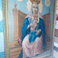 Quadro antica stampa Madonna dei Miracoli Andria