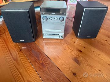Stereo panasonic sa pm15 cd radio e cassetta