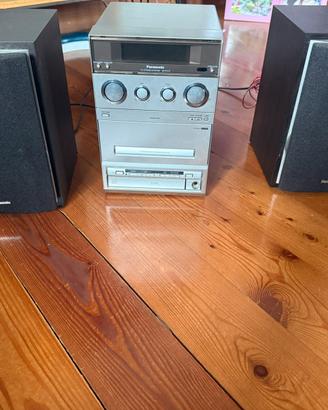Stereo panasonic sa pm15 cd radio e cassetta
