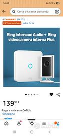 ring intercom+ ring videocamera interna 2k