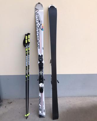 Sci SALOMON  165 cm.  con scarponi  NORDICA tg. 42